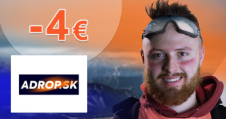 Zľava -4€ na Adrop.sk + doručenie ZDARMA