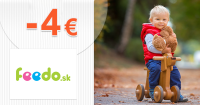 Zľava -4€ na prvý nákup na Feedo.sk