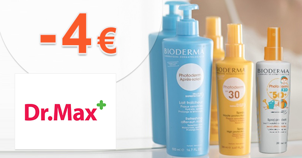 Zľava -4€ za nákup nad 20€ na DrMax.sk
