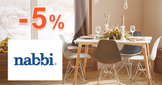 Zľava -5% na prvý nákup na Nabbi.sk