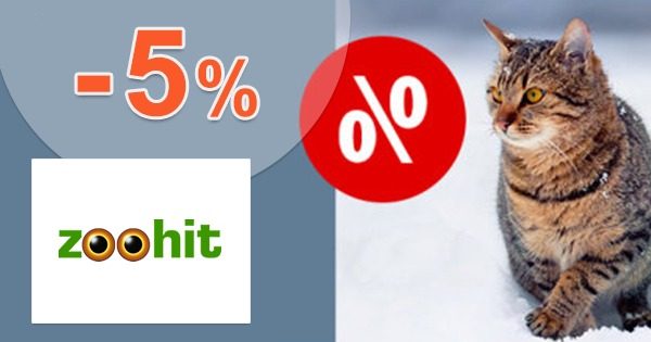 Zľava -5% na všetko pre chovateľov na ZooHit.sk