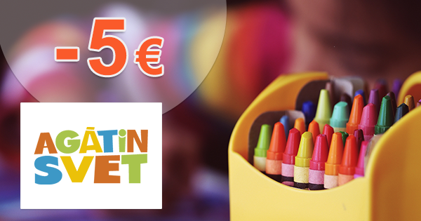 Zľava -5€ na prvý nákup na AgatinSvet.sk