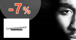 Zľava -7% na prvý nákup na GangstaGroup.sk