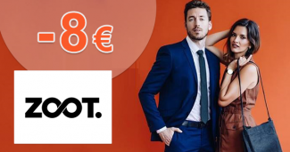 Zľava -8€ na nákup na ZOOT.sk, akcia, kupón