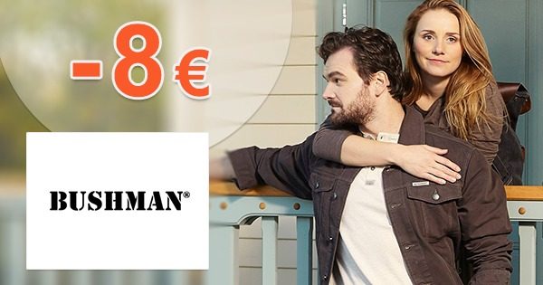 Zľava -8€ na všetko na prvý nákup na Bushman.sk