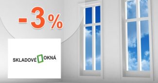 Zľava až -3% za väčší nákup na Skladove-okna.sk