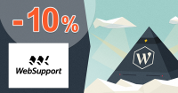 Zľavový kód -10% na The Hosting pre Wordpress na WebSupport.sk