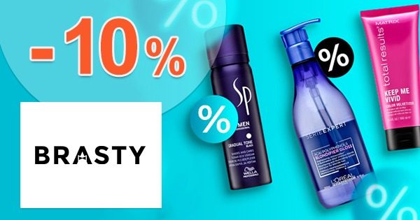 Zľavový kód -10% na vlasovú kozmetiku na Brasty