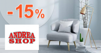 Zľavový kód -15% na nábytok na AndreaShop.sk