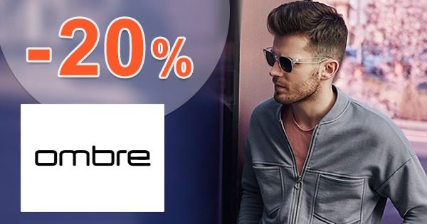 Zľava -20% na všetko na prvý nákup na Ombre.com