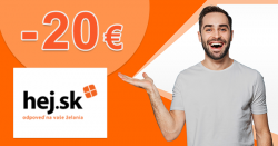 Zľavový kód -20€ zľava na vysávače na Hej.sk