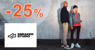 Zľavový kód -25% na všetko na SneakerStudio.sk
