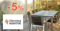 Zľavový kód -5% EXTRA na i-ZahradnyNabytok.sk
