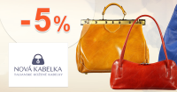 Zľavový kód -5% zľava na všetko na NovaKabelka.sk