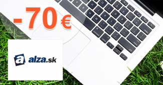 Zľavový kód -70€ zľava na notebooky na Alza.sk
