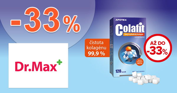 Zľavy až -33% na kolagén COLAFIT na DrMax.sk