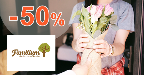 Zľavy na darčeky až -50% na Familium.sk