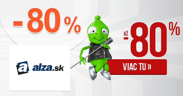 Alza.sk zľavový kód zľava -80%, kupón, akcia, výpredaj
