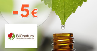 BioNatural.sk zľavový kód zľava -5€, kupón, akcia