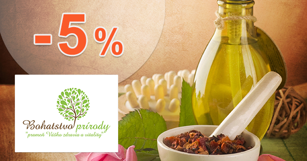 Bohatstvo-prirody.sk zľavový kód zľava -5%, kupón, akcia