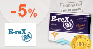 Erex24.sk zľavový kód zľava -5%, kupón, akcia