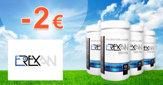 Erexan.sk zľavový kód zľava -2€, kupón, akcia