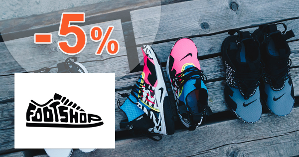 FootShop.sk zľavový kód zľava -5%, kupón, akcia