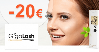 GigaLash.sk zľavový kód zľava -20€, kupón, akcia