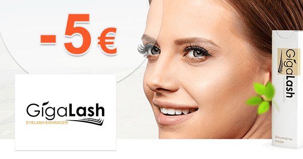 GigaLash.sk zľavový kód zľava -5€, kupón, akcia