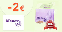 Menox45.sk zľavový kód zľava -2€, kupón, akcia