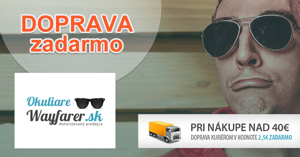 OkuliareWayfarer.sk doprava ZDARMA, akcia, zľava, kupón