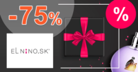 Parfemy-ELNINO.sk zľavový kód zľava -75%, kupón, akcia, výpredaj, bestsellery parfumov
