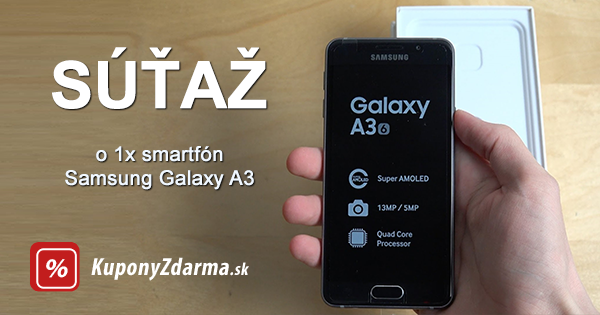 Súťaž o Samsung Galaxy A3