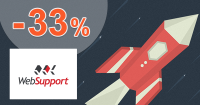 WebSupport.sk zľavový kód zľava -33%, kupón, akcia