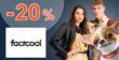 EXTRA ZĽAVA -20% → NA NOVINKY na FactCool.sk