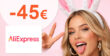 ZĽAVOVÉ KÓDY → AŽ -45€ EXTRA + AŽ DO -60% ZĽAVY na AliExpress.com